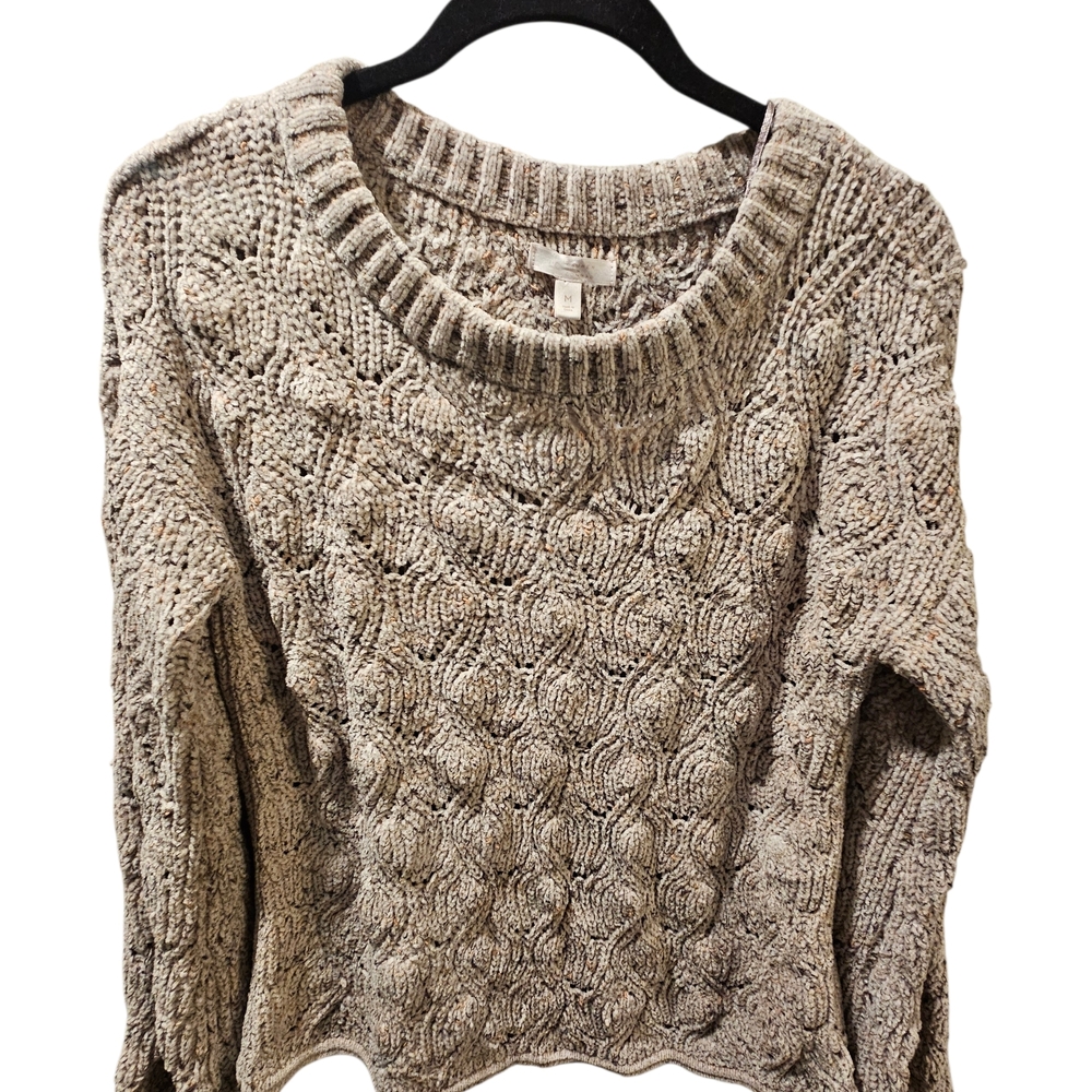 Lauren Conrad Women's Cable Knit Sweater - Cream